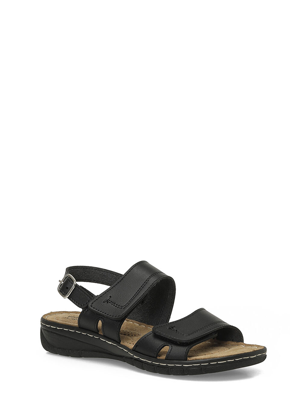 167233.Z6FX Siyah Kadın Düz Sandalet-1