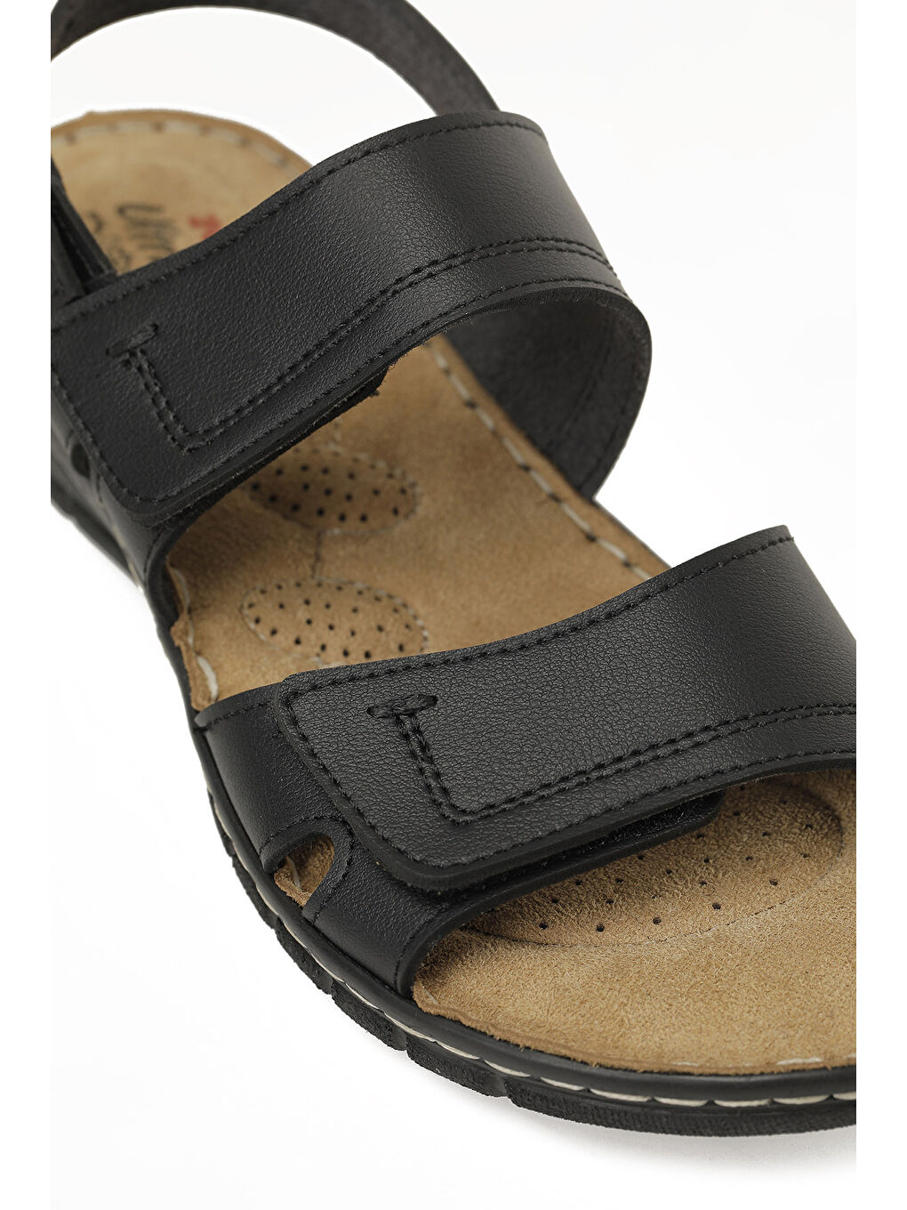 167233.Z6FX Siyah Kadın Düz Sandalet-6