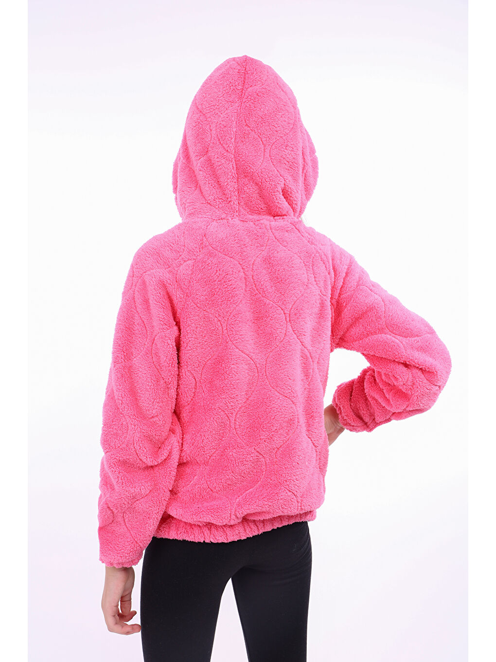 Pembe Kız Çocuk Nakışlı Sweatshirt-2