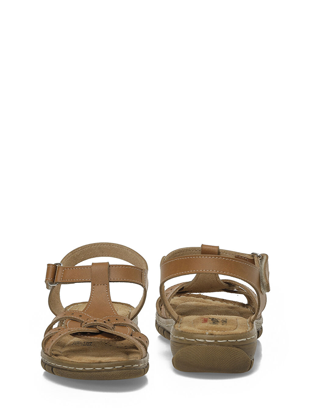 Kahverengi 158589.Z6FX Taba Kadın Düz Sandalet-4