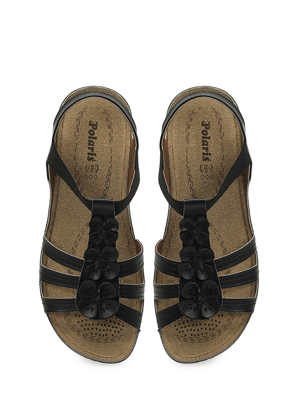 157362.Z6FX Siyah Kadın Düz Sandalet-3