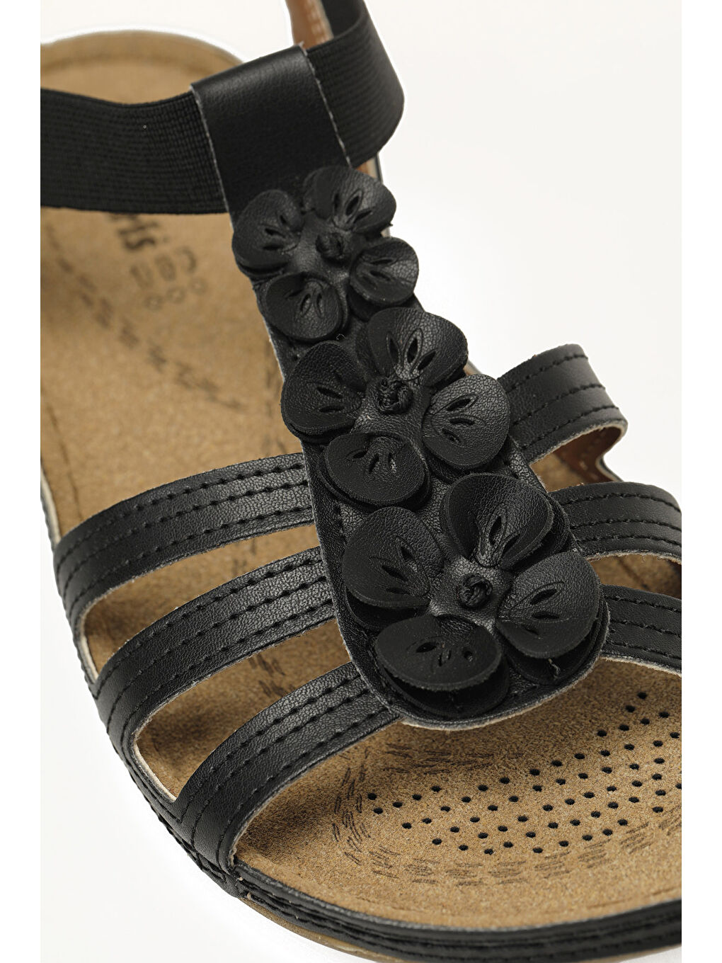 157362.Z6FX Siyah Kadın Düz Sandalet-6