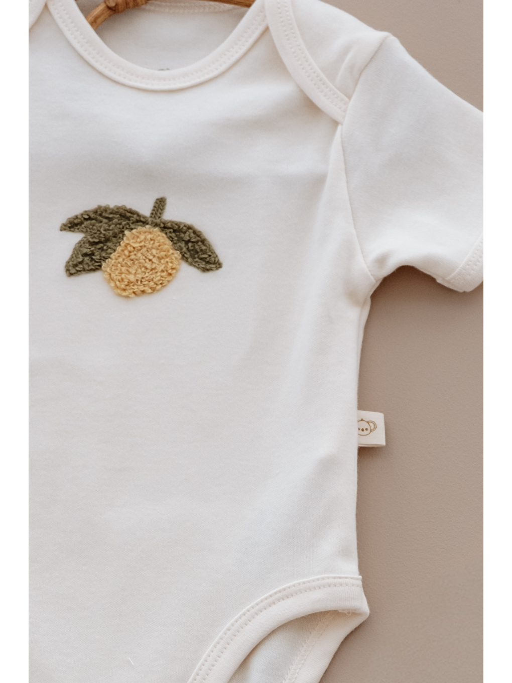 Sarı Limon Nakışlı Çıtçıtlı Body-1