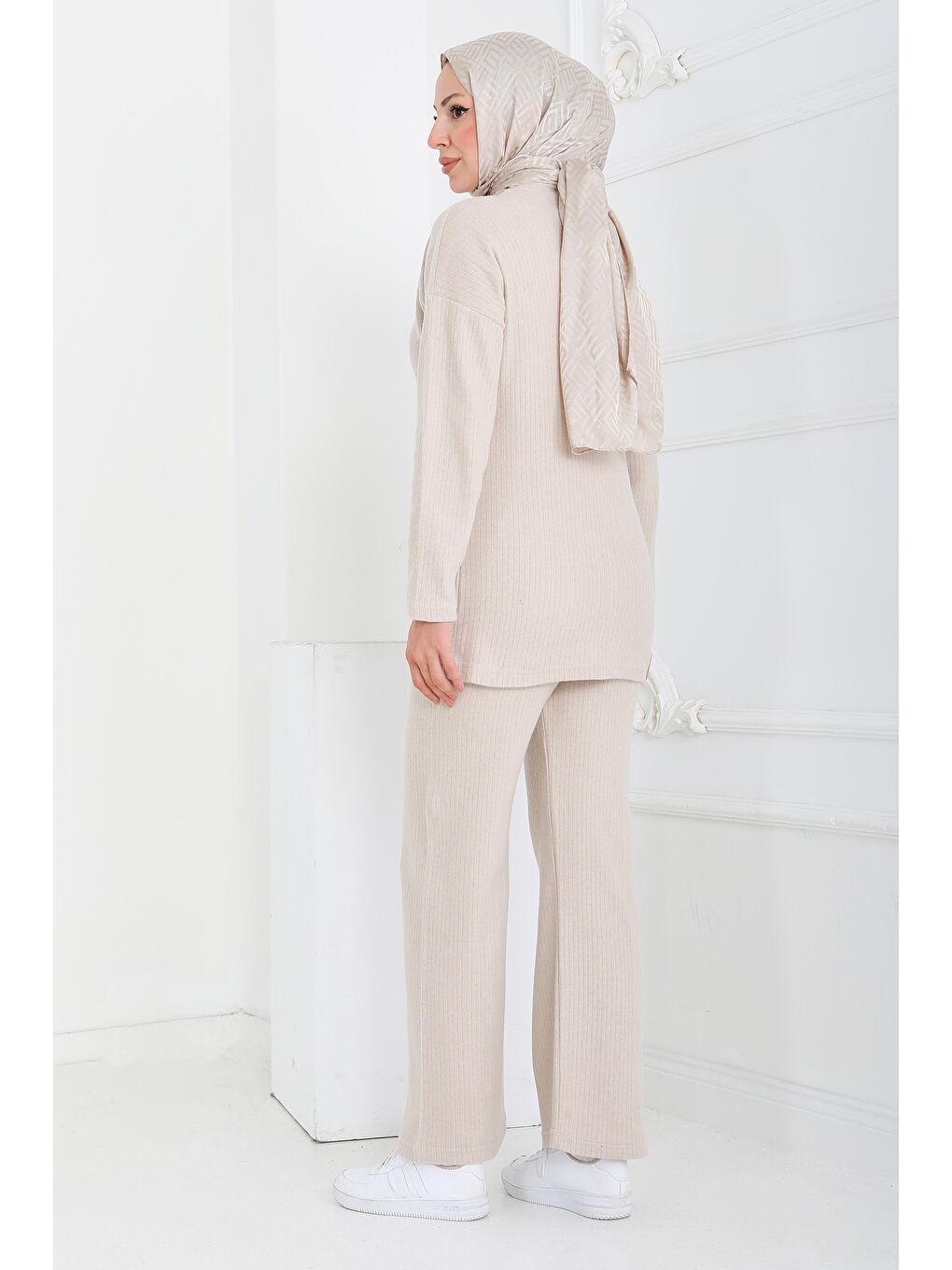 İnterlok Kaşkorse İkili Takım Bej - 27837-BEJ-3