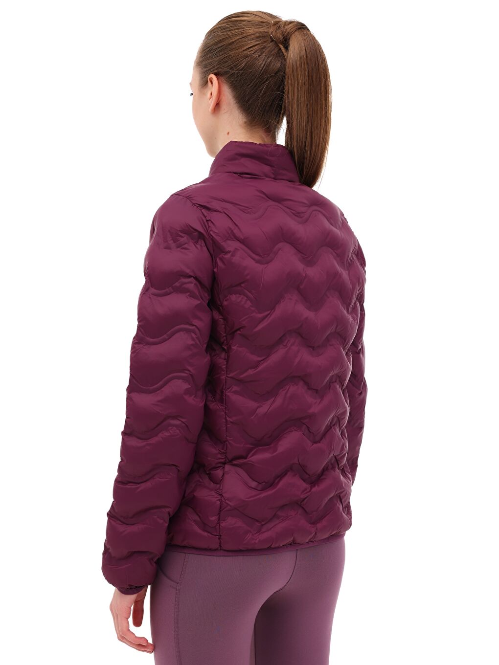 WL 1STAR 5PR Mor Kadın İnce Mont-1