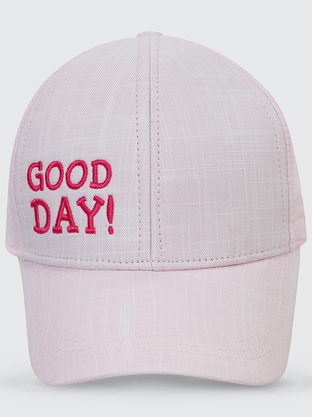 Pembe Kız Çocuk Şapka 4-8 Yaş Pudra