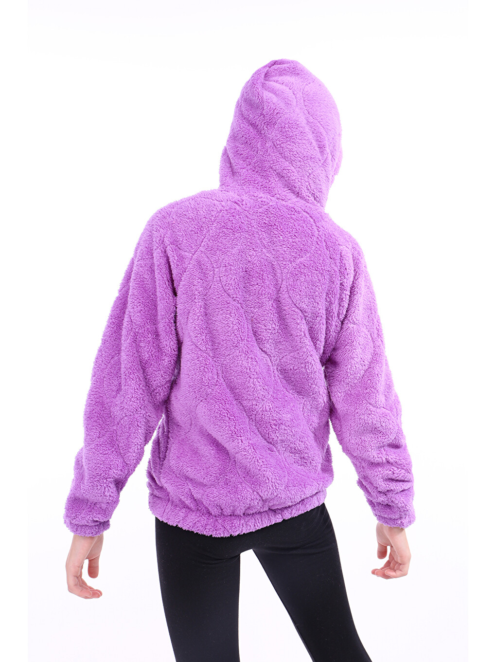 Lila Kız Çocuk Nakışlı Sweatshirt-2