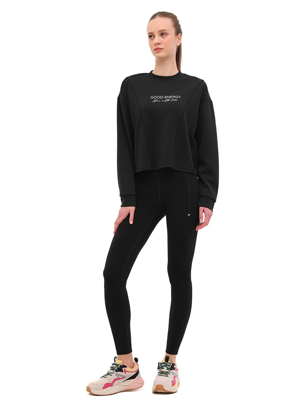 WL 26HANAK HCK23 5PR Siyah Kadın Tayt-2