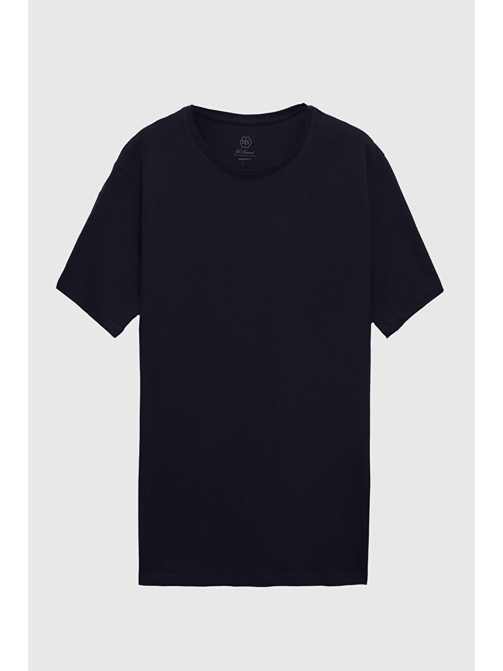 Regular Fit Lacivert %100 Pamuk T-Shirt-4