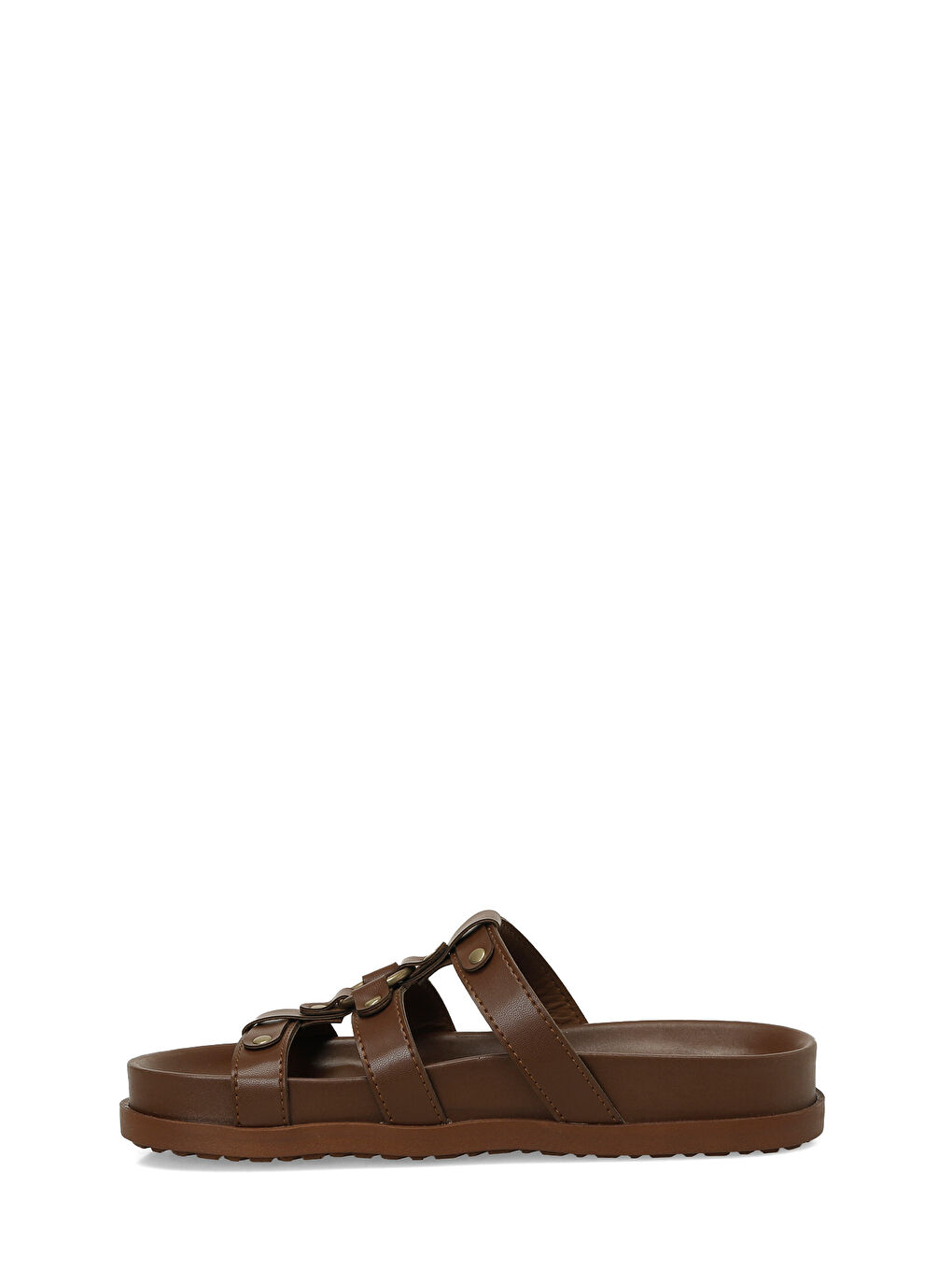 Kahverengi 26S-302 Taba Kadın Terlik-2