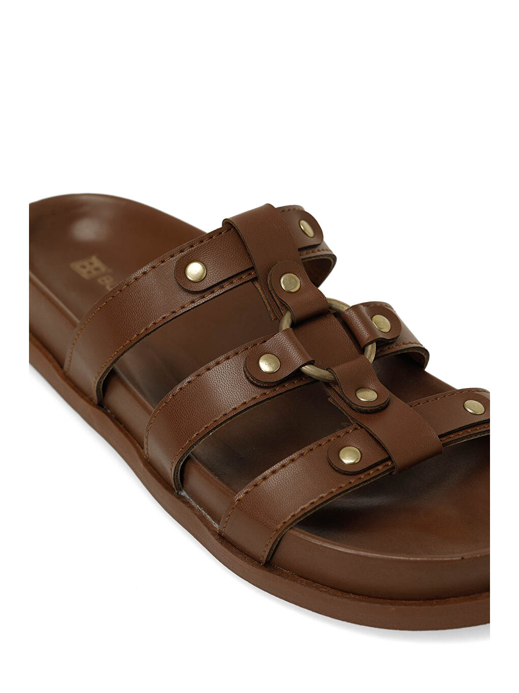 Kahverengi 26S-302 Taba Kadın Terlik-6