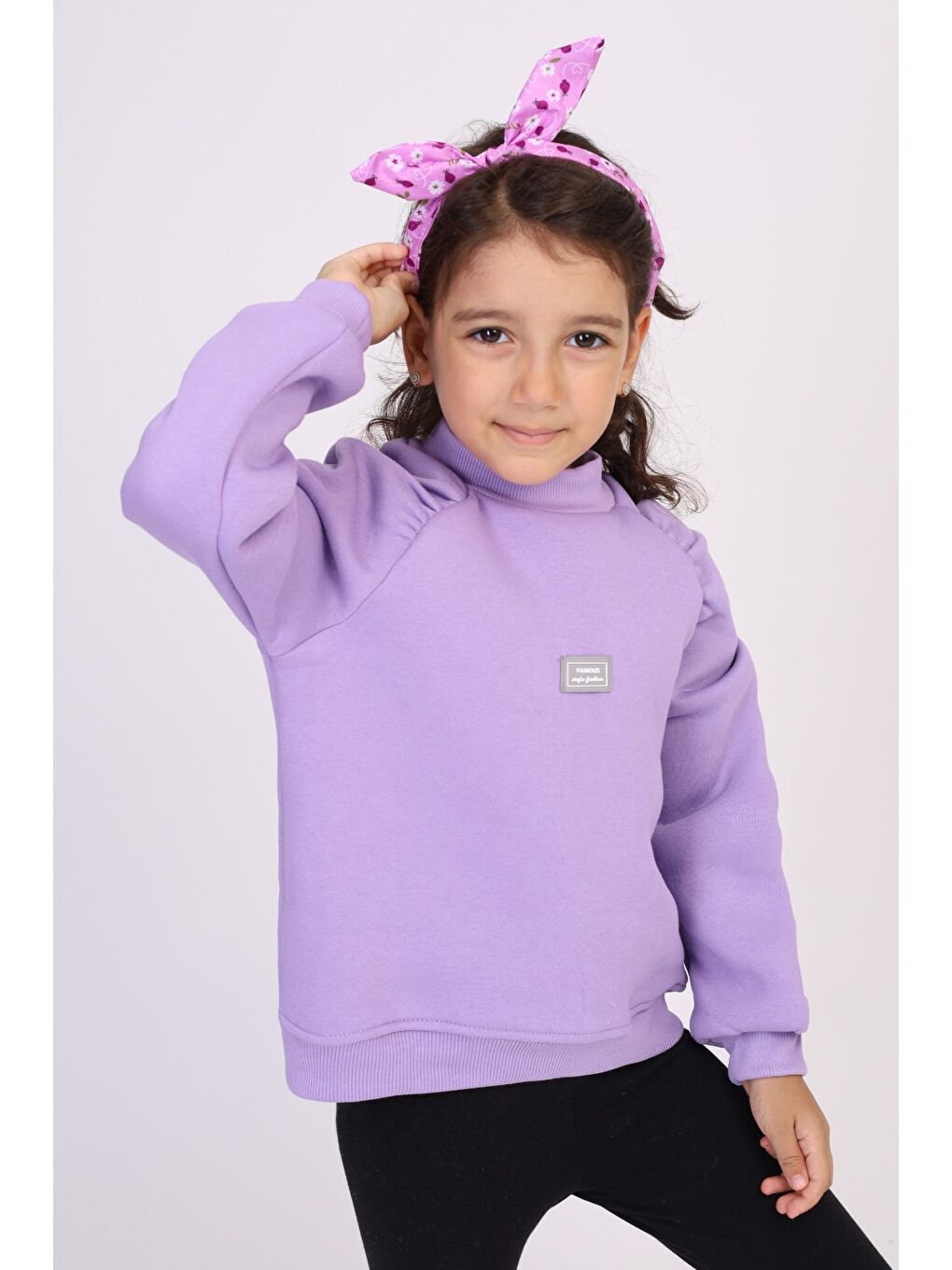 Toontoykids Lila Kız Çocuk Sweatshirt