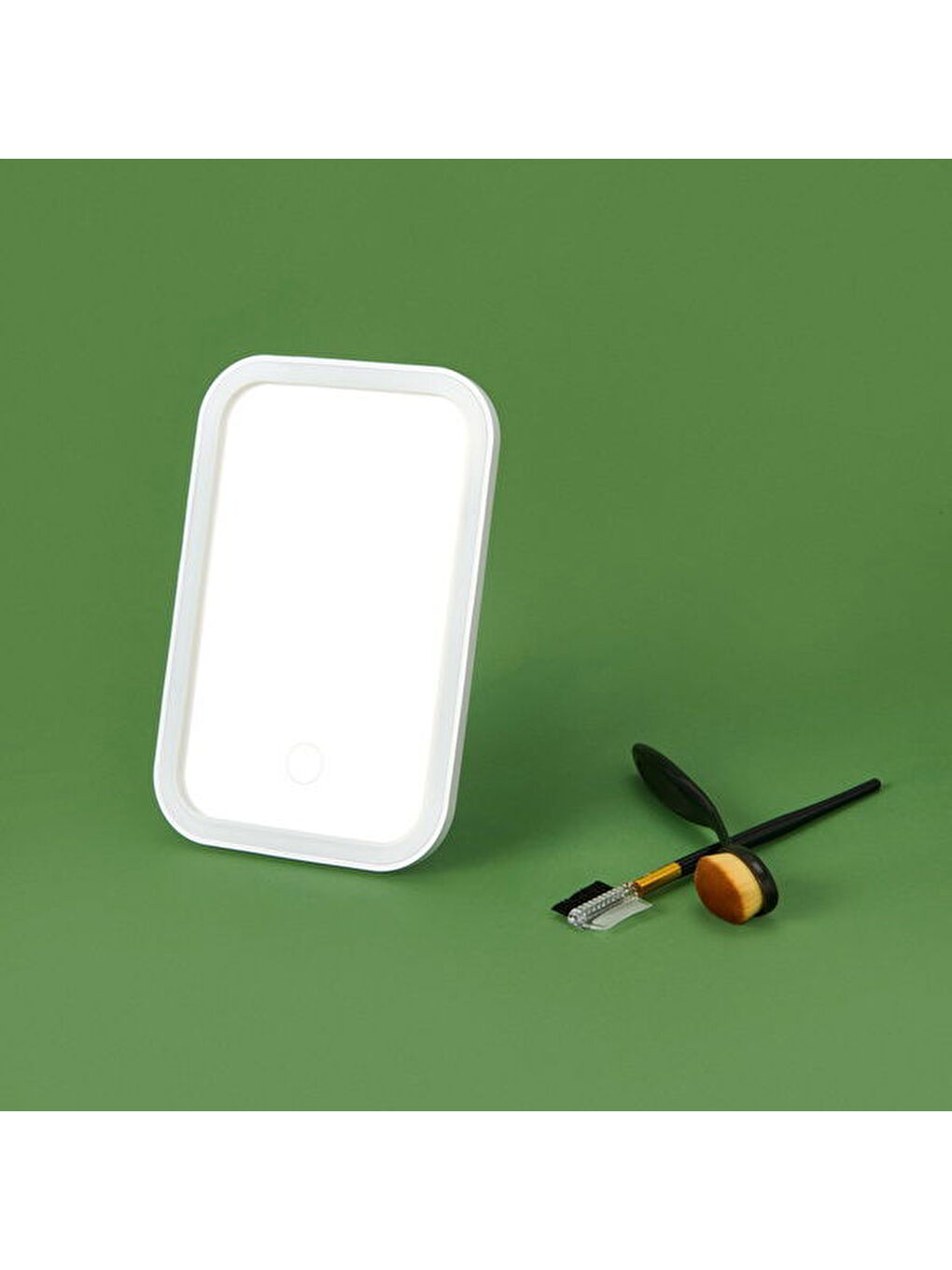 Şarjlı Led Ayna - Beyaz - 18x12 cm-2