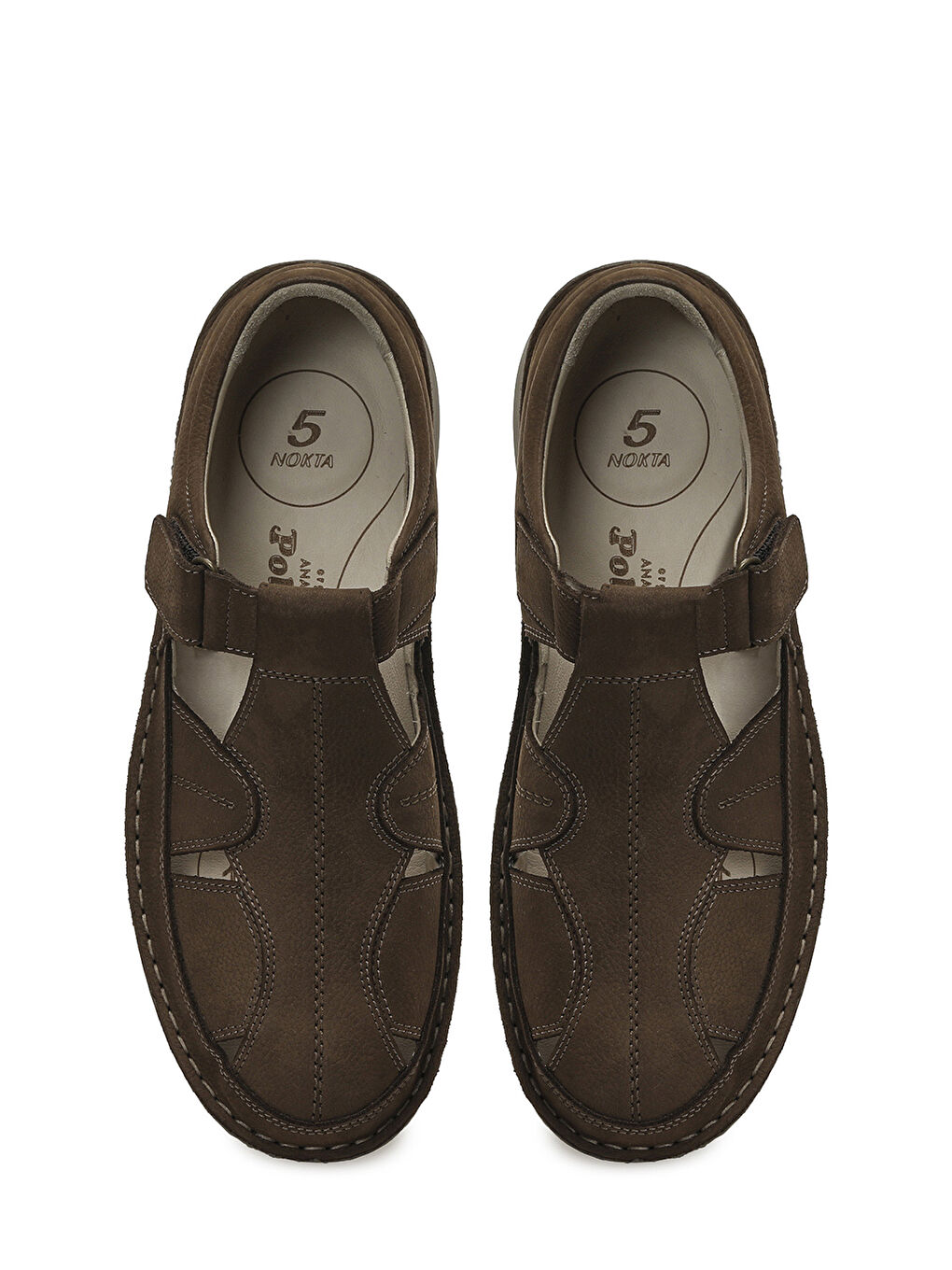 107408N.M Kahverengi Erkek Sandalet-3