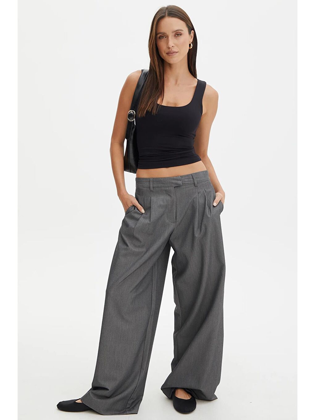 Siyah Kalın Askılı Kadın Atlet-2