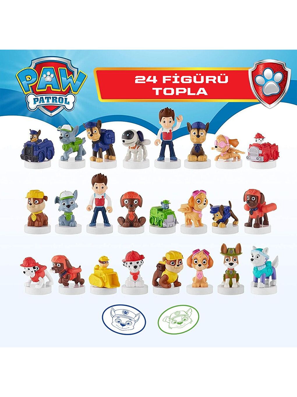 PMI Paw Patrol Stampers 5'li Figür - Model 1 - 2