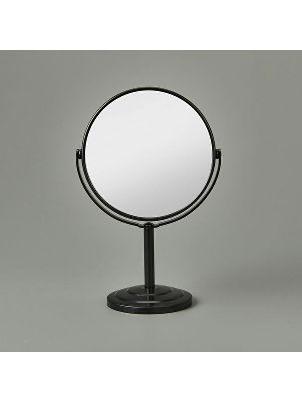 Ayaklı Çift Taraflı Ayna 3x Yakınlaştırma - Siyah - 21 cm-1