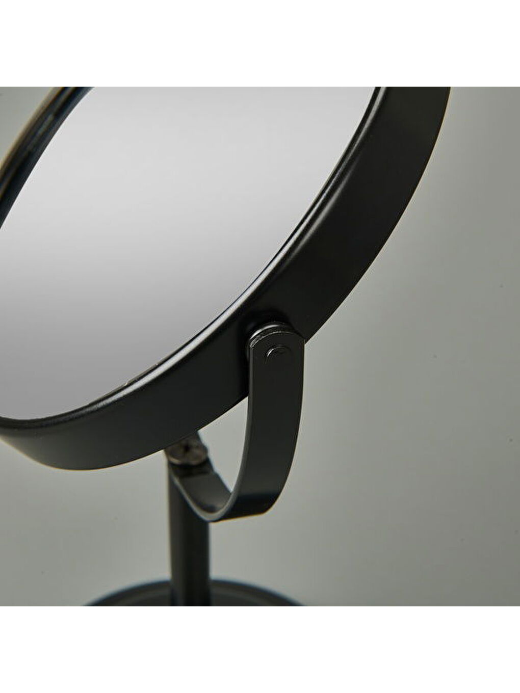 Ayaklı Çift Taraflı Ayna 3x Yakınlaştırma - Siyah - 21 cm-3