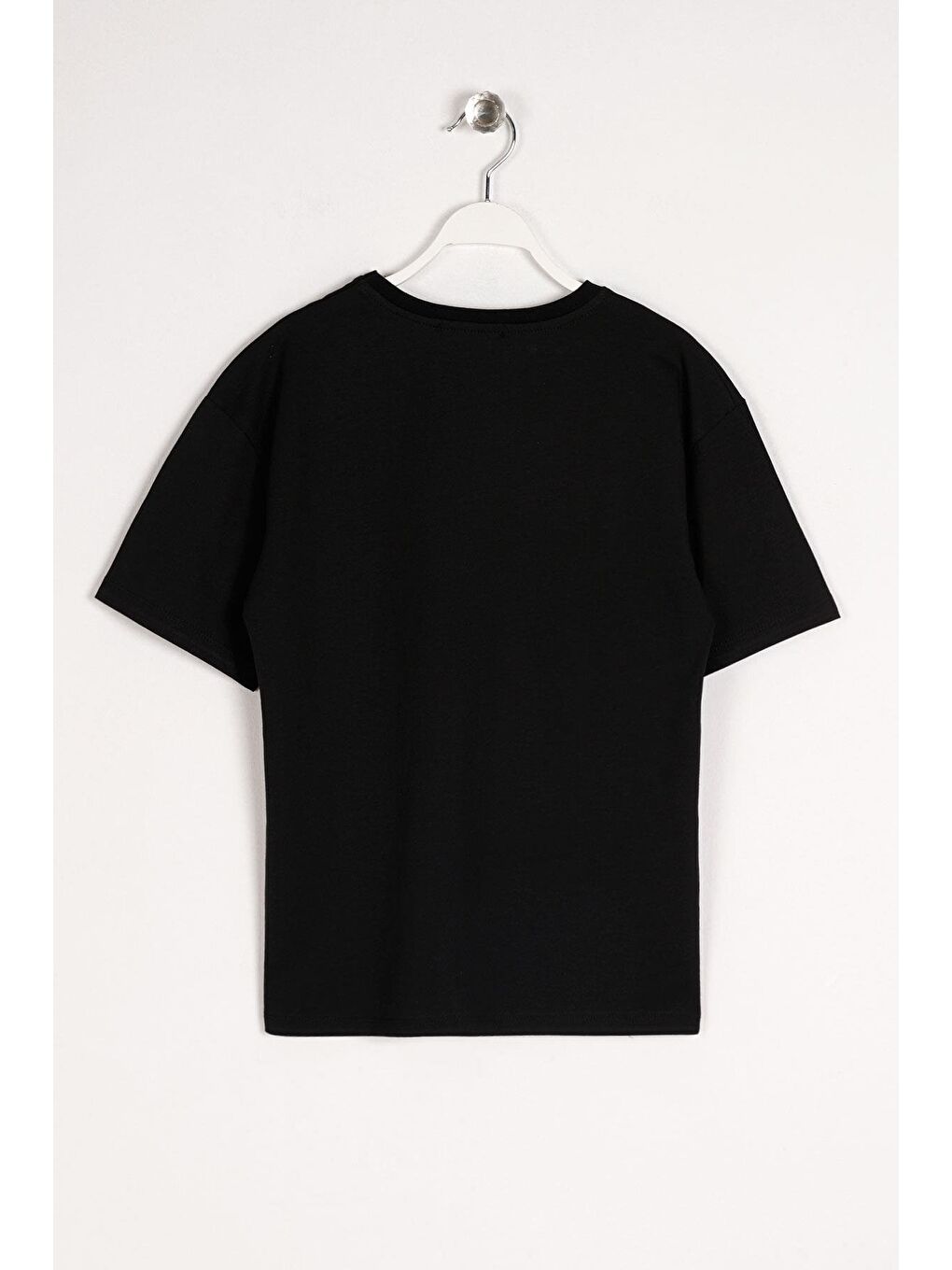 Bisiklet Yaka Kısa Kol Timeless Baskılı Siyah Renk Erkek Çocuk Tshirt-3