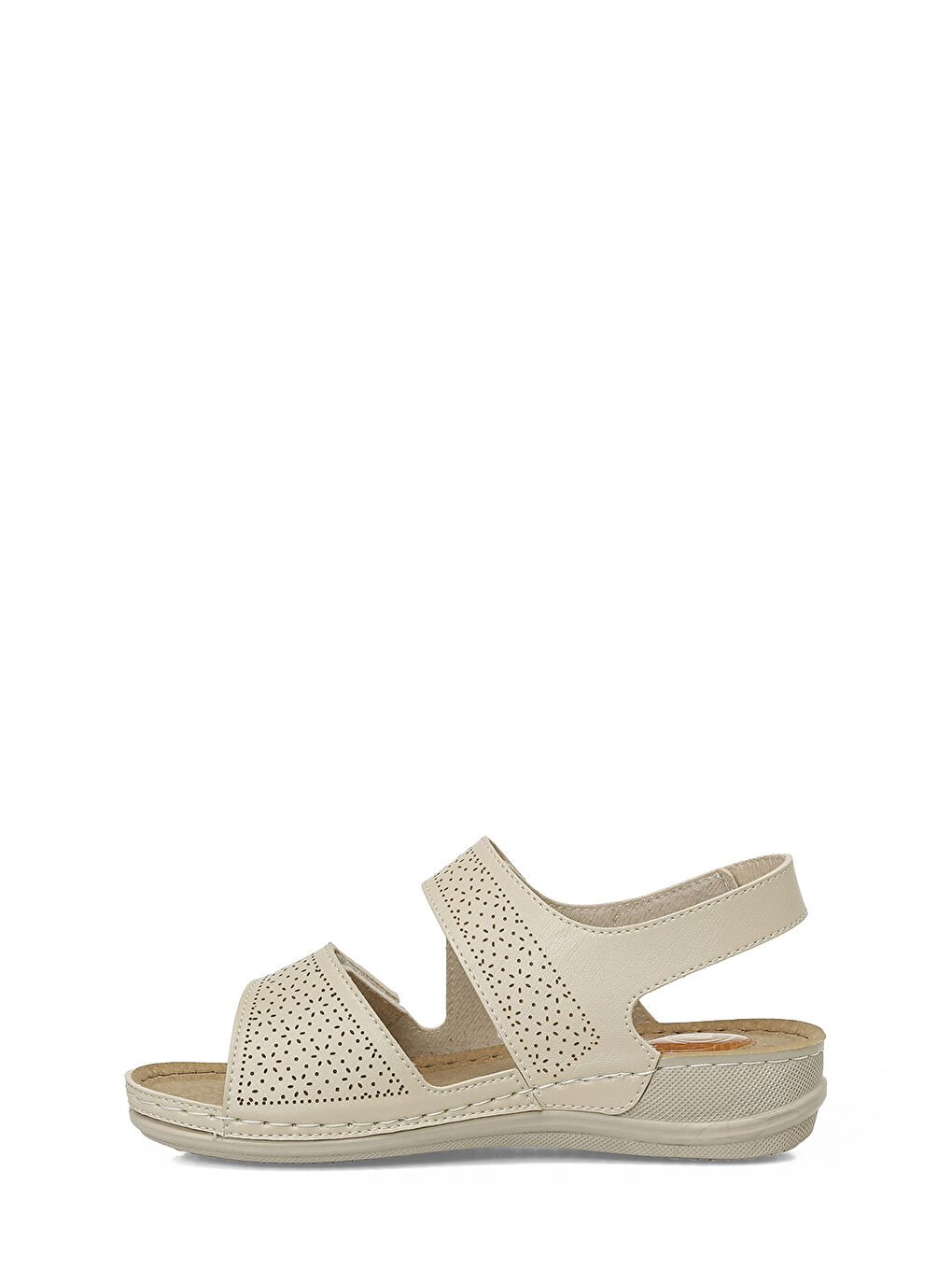 167236.Z Bej Kadın Düz Sandalet-2