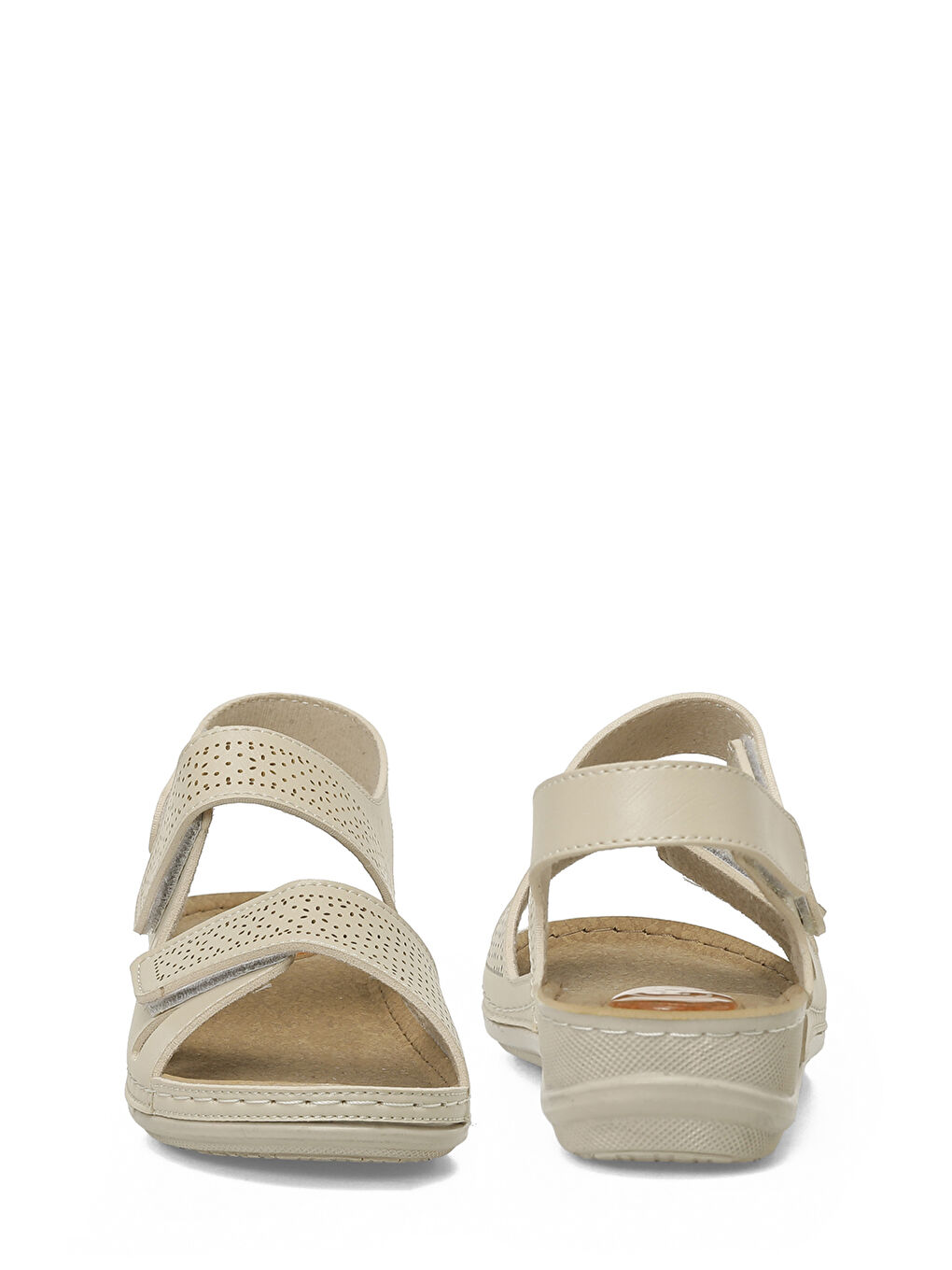 167236.Z Bej Kadın Düz Sandalet-4