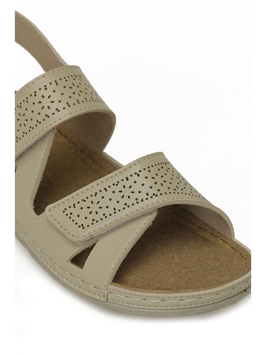 167236.Z Bej Kadın Düz Sandalet-6