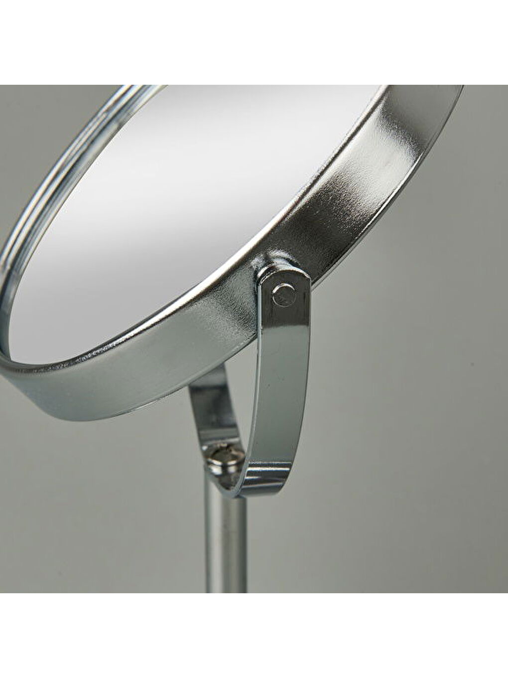 Ayaklı Çift Taraflı Ayna 3x Yakınlaştırma - Gümüş - 21 cm-1