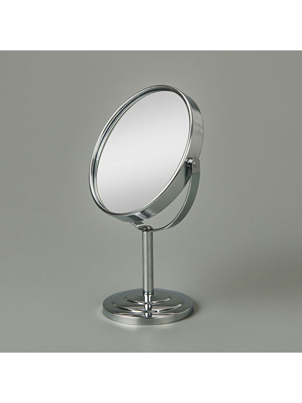 Ayaklı Çift Taraflı Ayna 3x Yakınlaştırma - Gümüş - 21 cm-2