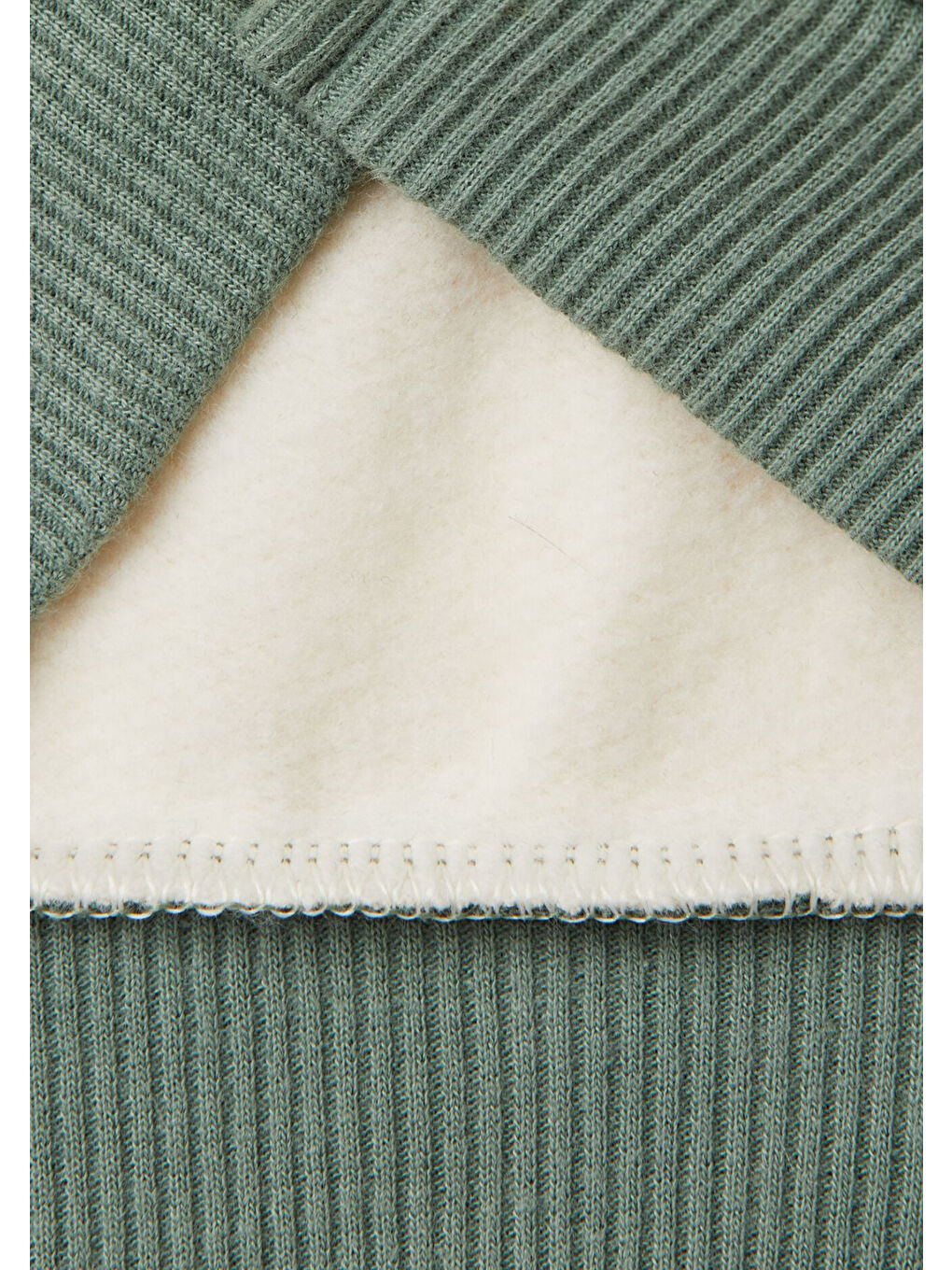 Ekru Erkek Çocuk Krem Mix Sol Göğsü Logo İşlemeli Normal Kesim Kapüşonlu Sweatshirt-2