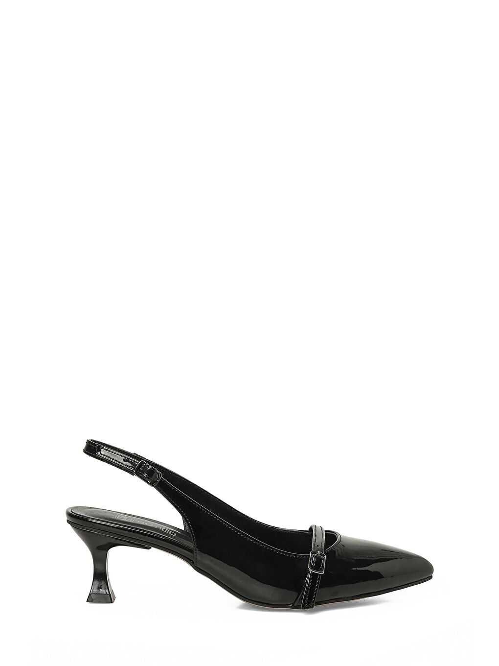 26S-602 Siyah Kadın Topuklu Ayakkabı