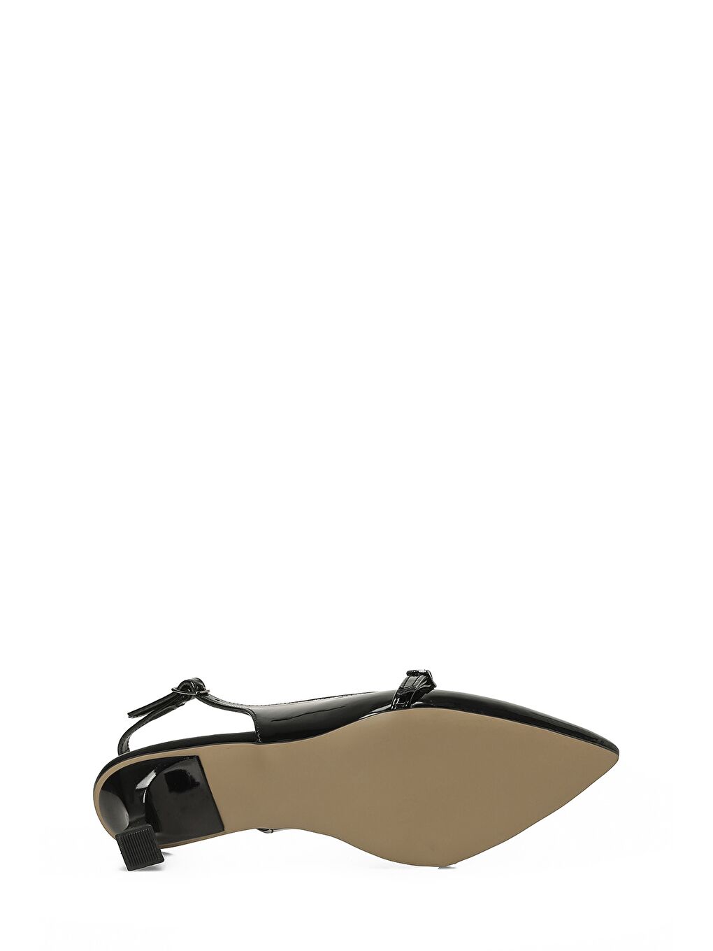 26S-602 Siyah Kadın Topuklu Ayakkabı-5