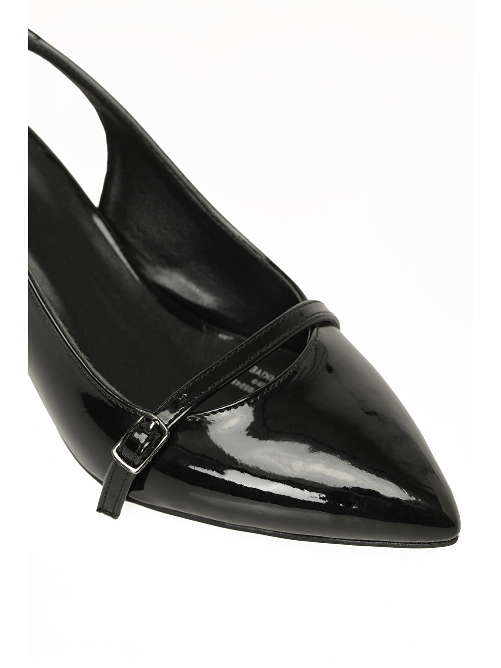 26S-602 Siyah Kadın Topuklu Ayakkabı-6