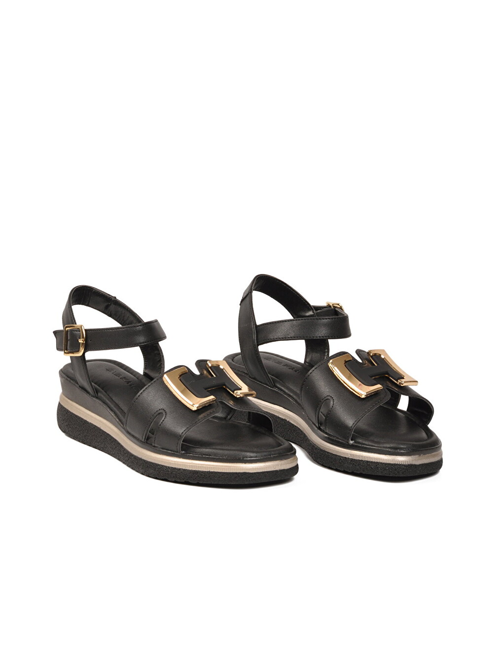 Siyah Kadın Topuklu Sandalet 35394 Z-3