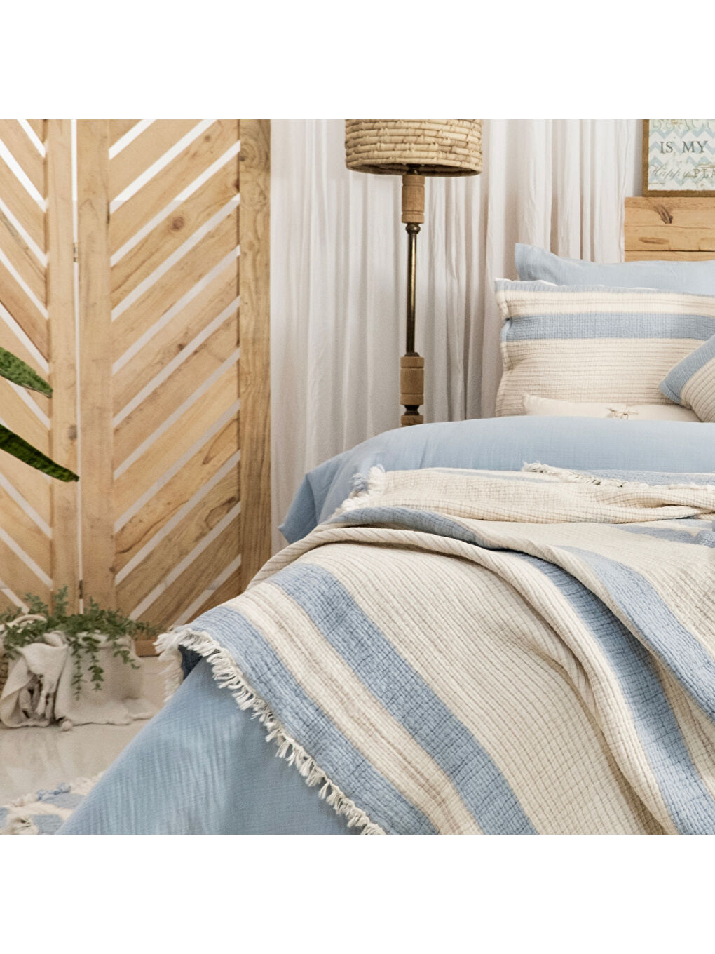 Home Enza Çeyiz Seti 8 Parça-Mavi-2