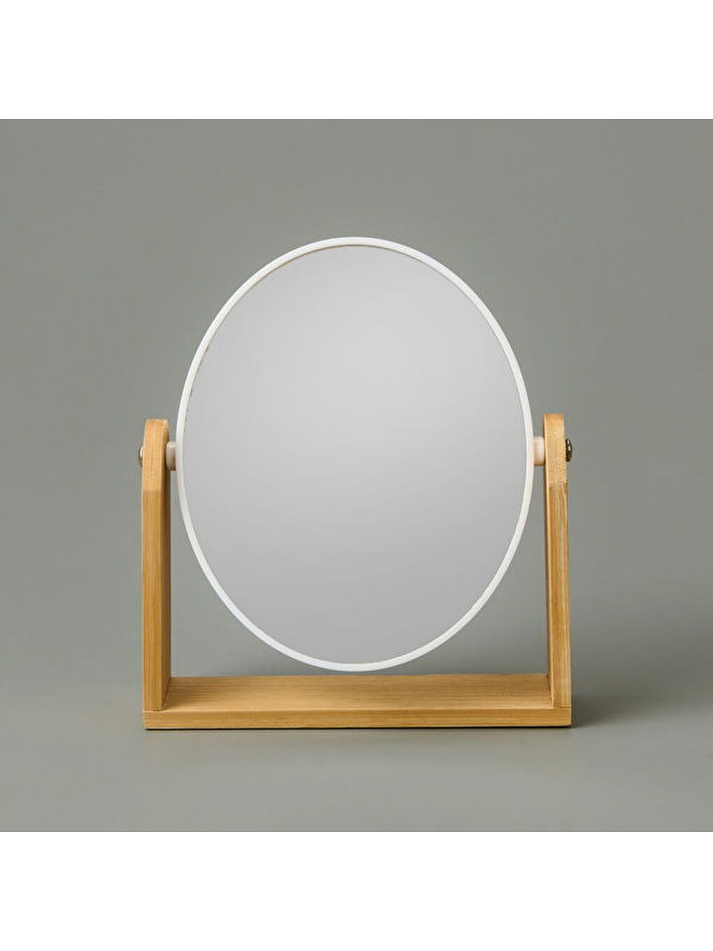 Kare Makyaj Aynası - Bej - 20 cm