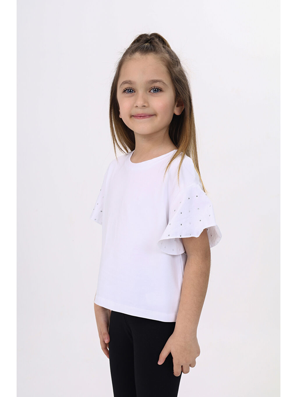 Beyaz Kız Çocuk Tişört-2