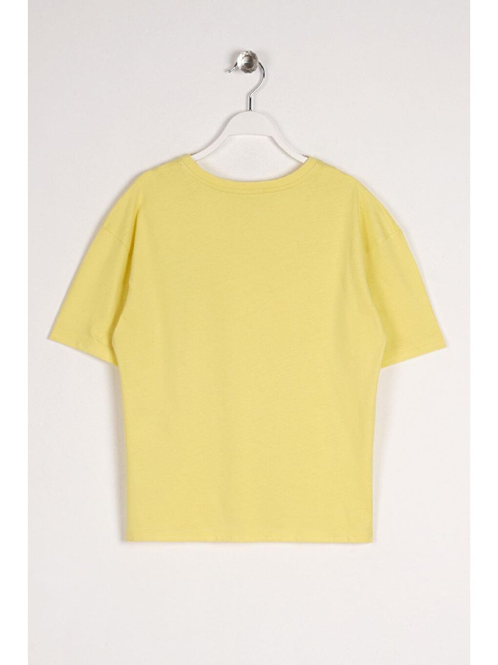 Bisiklet Yaka Kısa Kol Timeless Baskılı Açık Sarı Renk Erkek Çocuk Tshirt-3