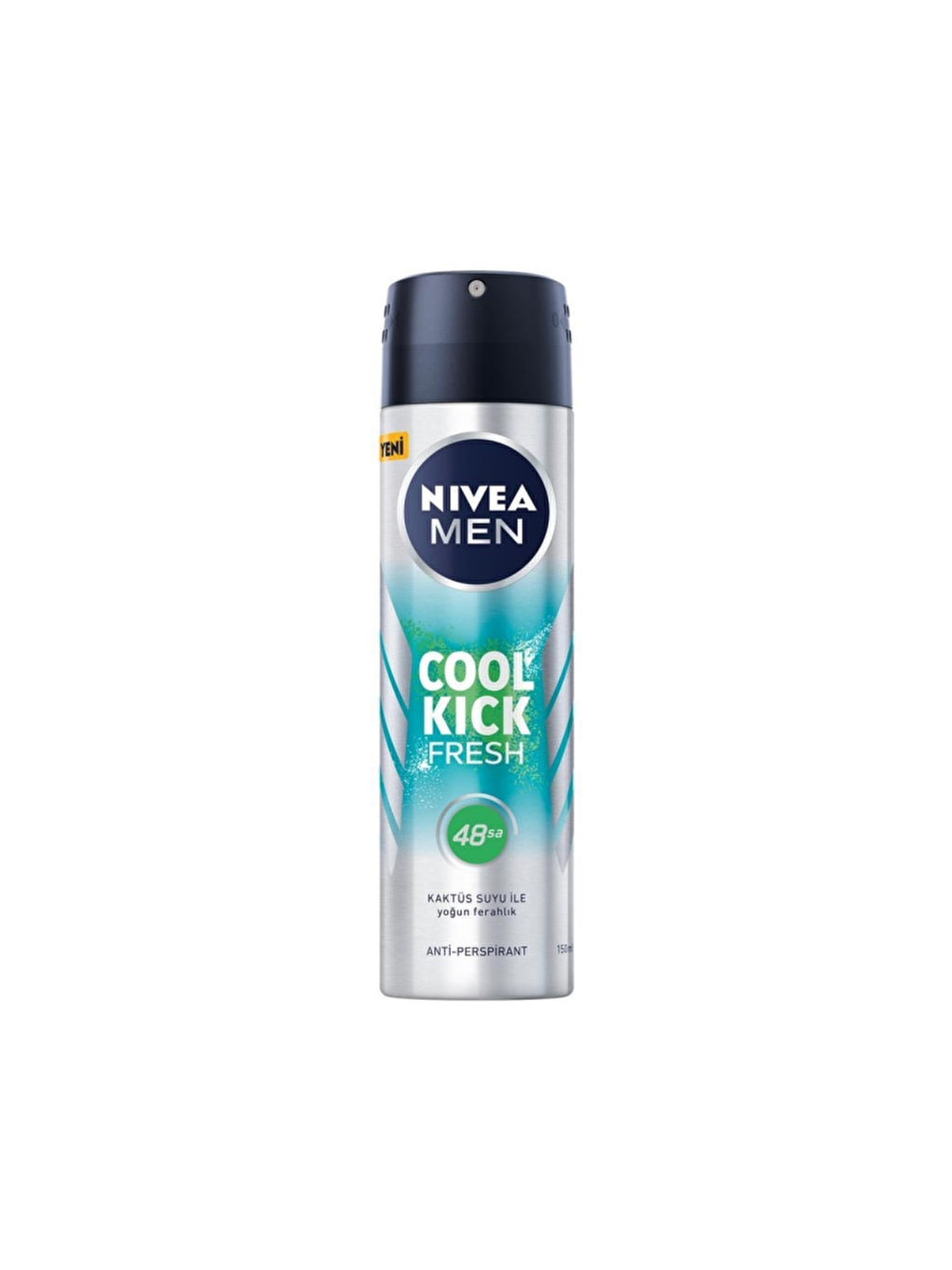 NIVEA Şeffaf Men Erkek Sprey Deodorant Cool Kick Fresh 48 Saat Anti-Perspirant Koruma 150 ml - 1