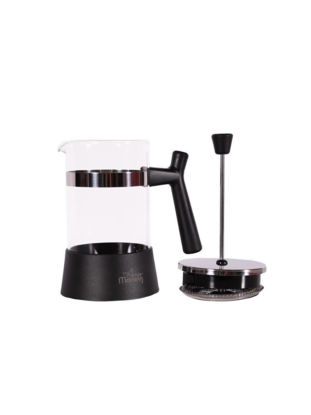 Any Morning Siyah FF084 Kahve ve Bitki Çayı için French Press 600 ML - 1