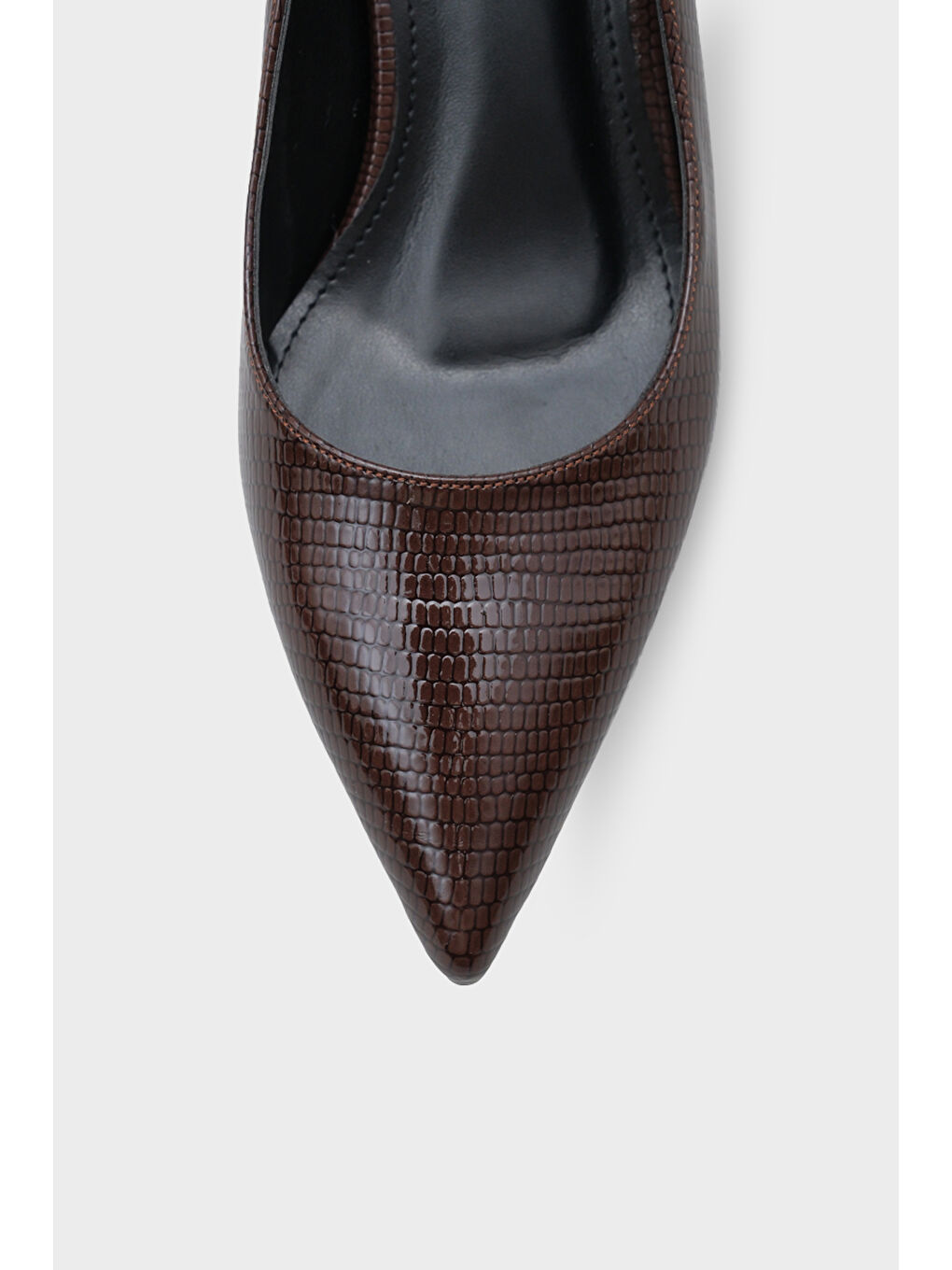 Kahverengi Krysta Kalın Orta Topuklu Kadın Günlük Ayakkabı-2