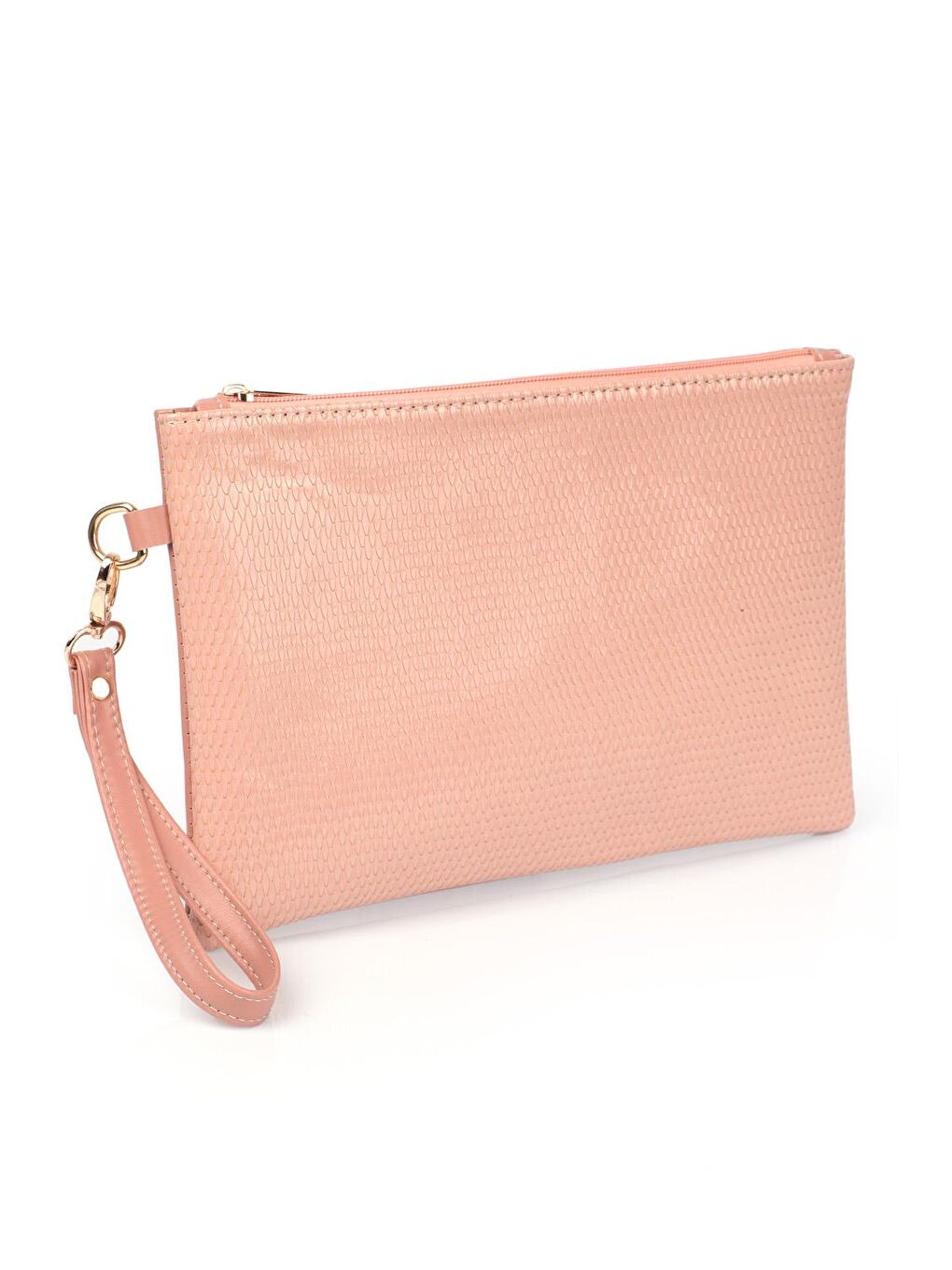 Capone Outfitters Somon Rugan Yılan Desenli Paris Kadın Clutch Çanta - 1