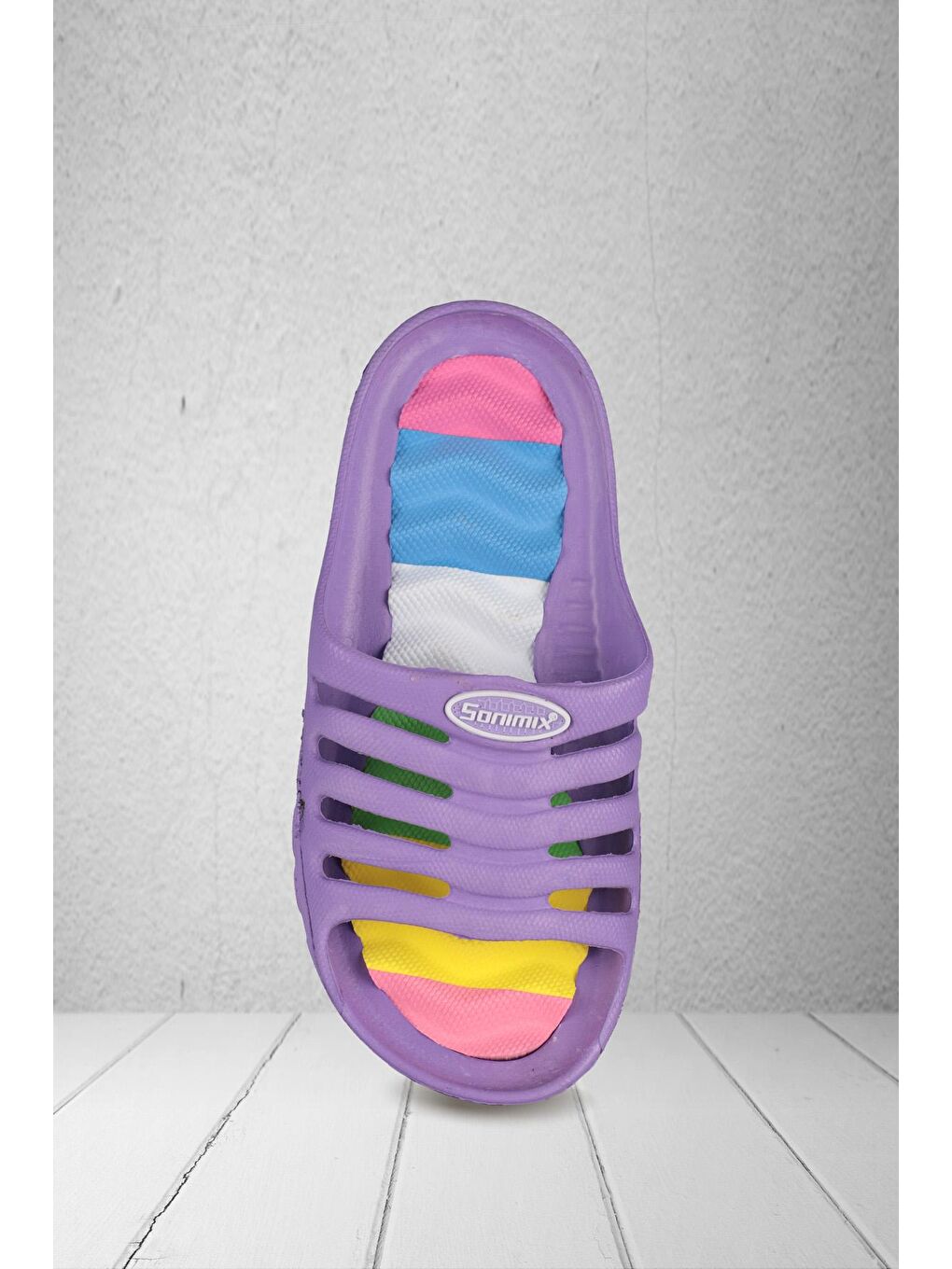 Mor D8007 Çocuk Masajlı Taban Banyo Bahçe Havuz Terliği
