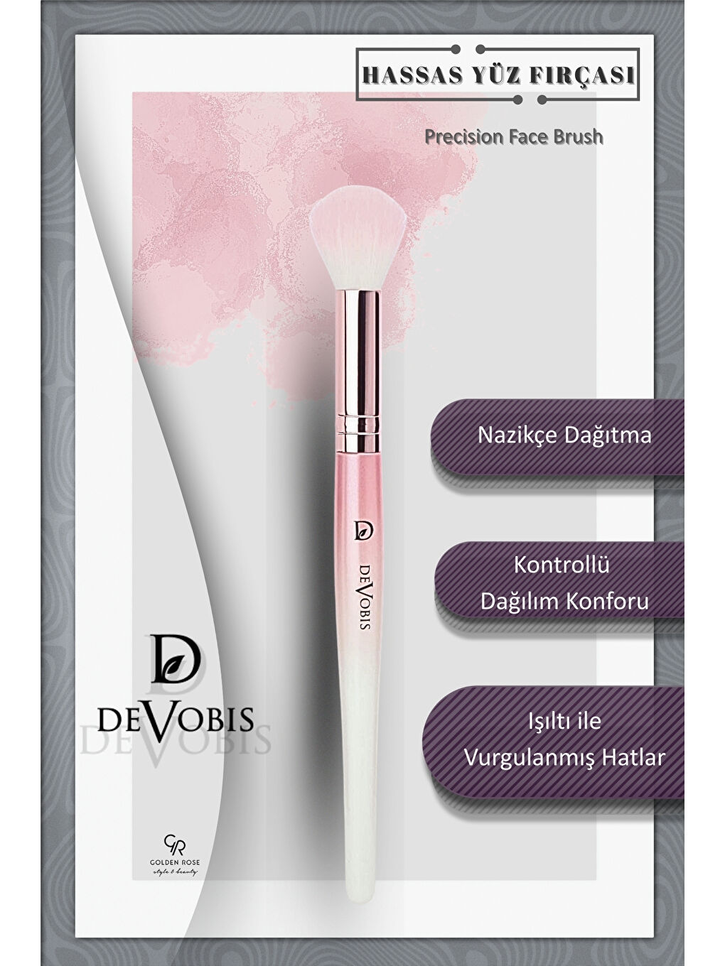 Devobis Precision Face Brush - Hassas Yüz Fırçası-3