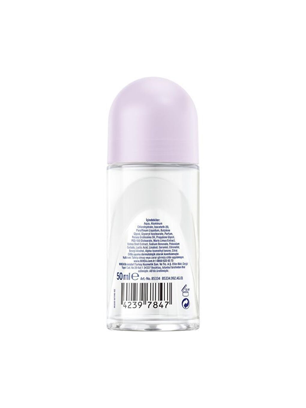 NIVEA Şeffaf Kadın Roll On Deodorant Fresh Cherry 50 ml, 48 Saat Anti-Perspirant Koruması - 3