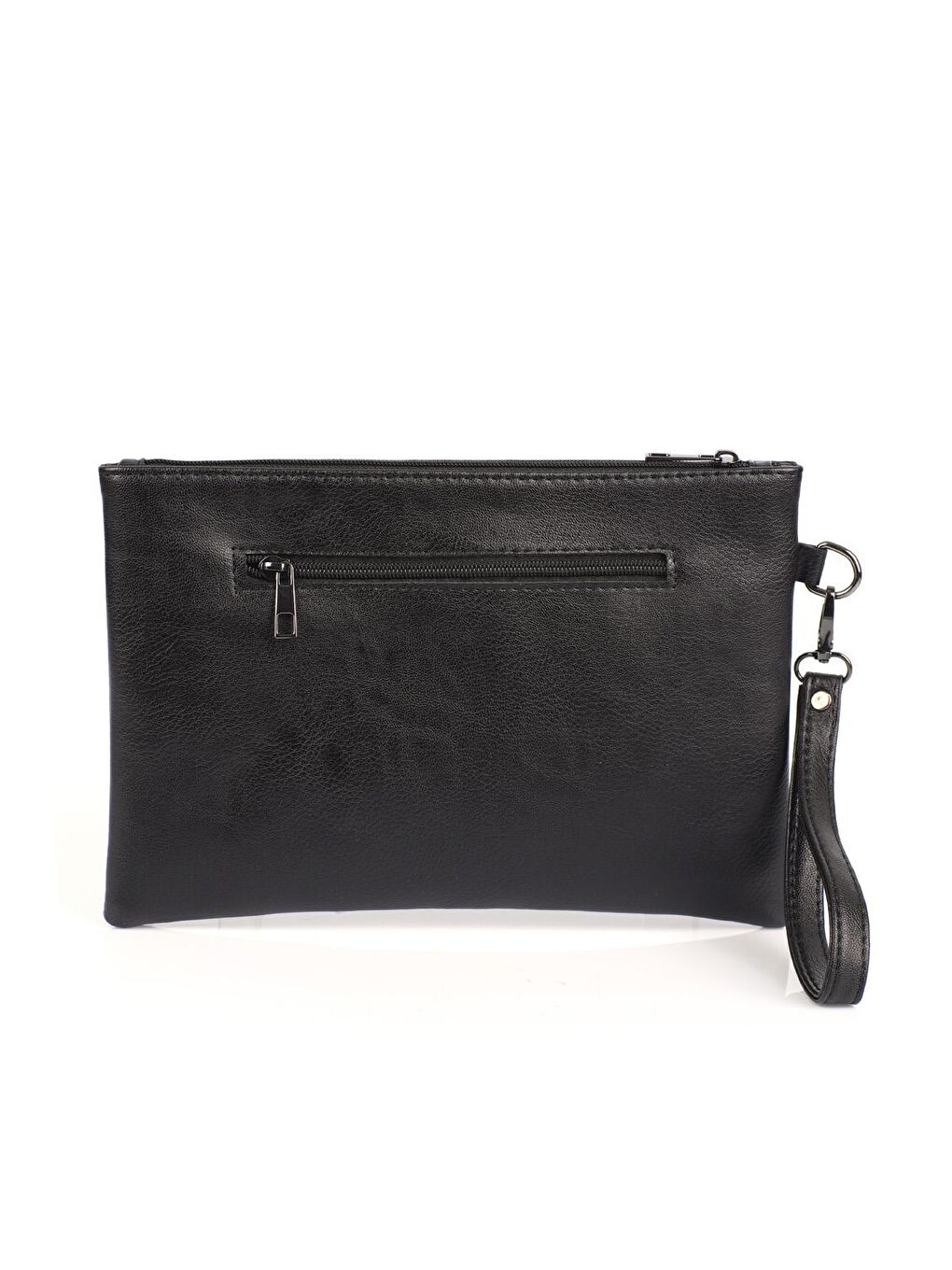 Capone Outfitters Siyah Saten Labirent Desenli Paris Kadın Clutch Çanta - 1