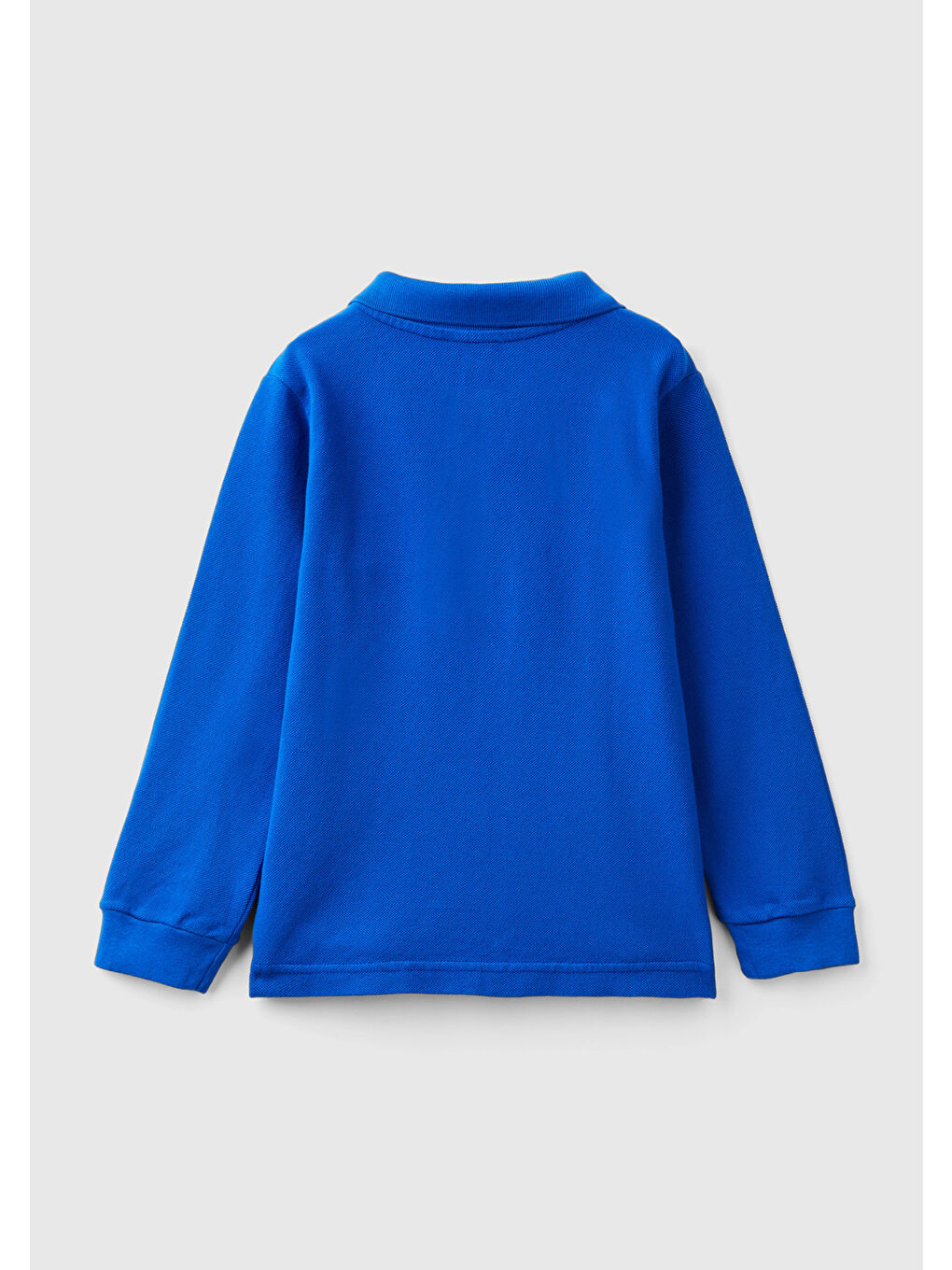 United Colors Of Benetton Erkek Çocuk Saks Mavi Logolu Sweatshirt - 1