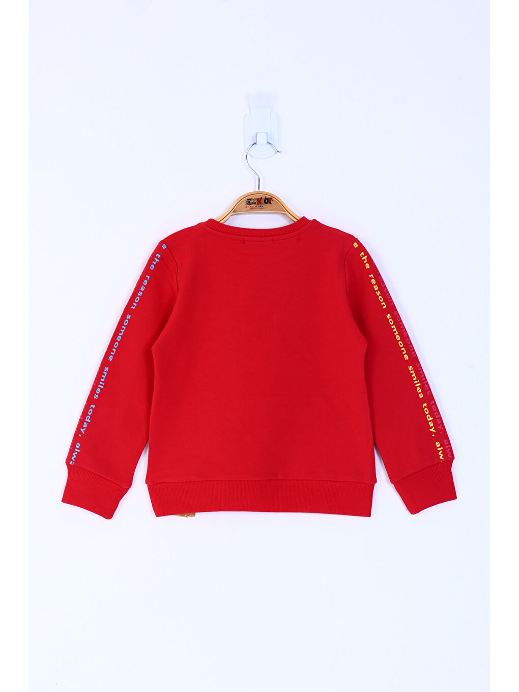 Toontoykids Kırmızı Kız Çocuk Always Baskılı Sweatshirt - 1