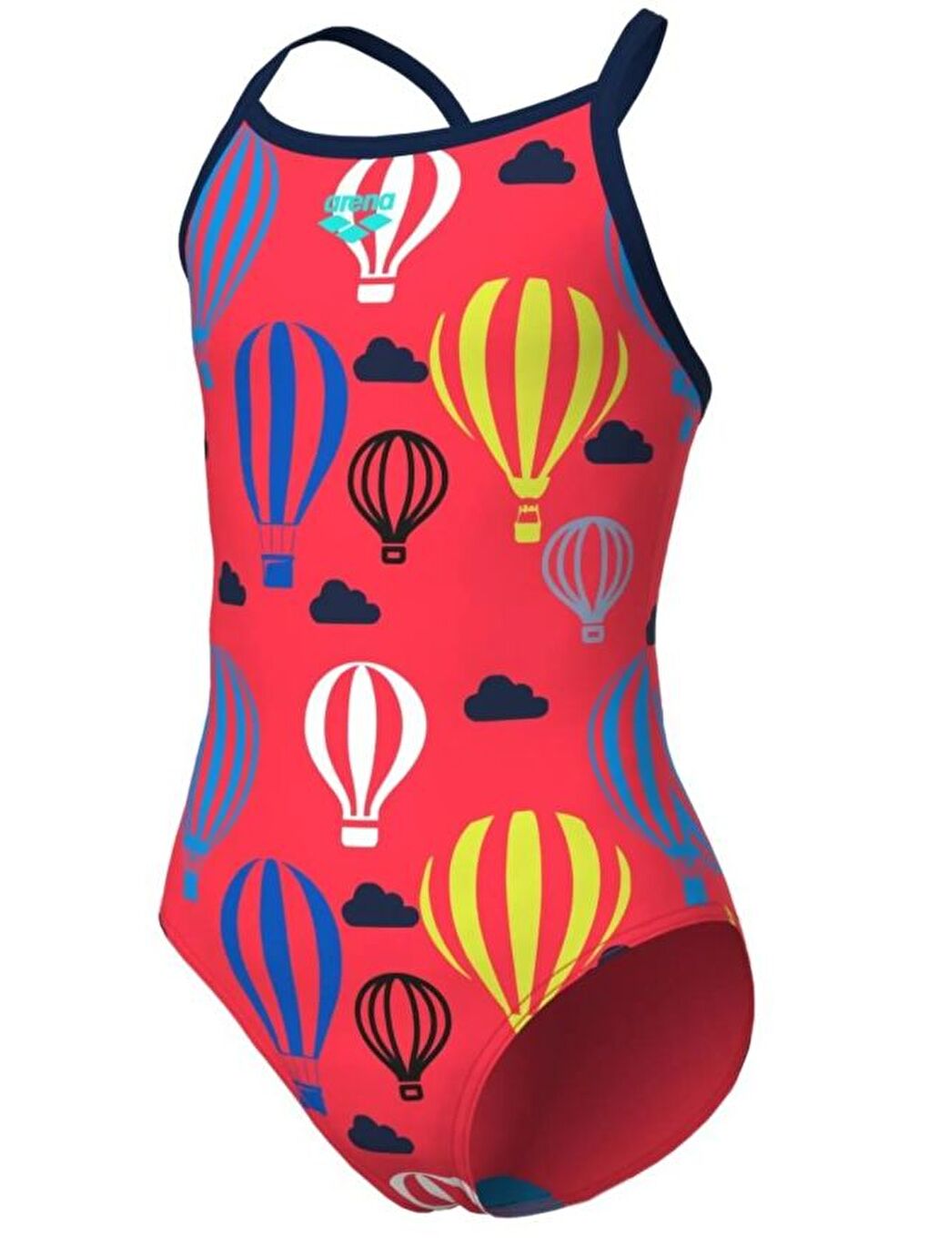 Kırmızı Balloons Kız Çocuk Yüzücü Mayosu 007919905-1