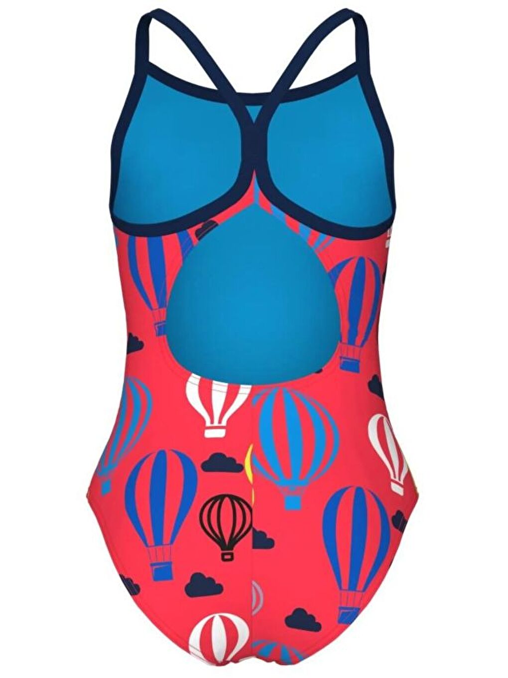 Kırmızı Balloons Kız Çocuk Yüzücü Mayosu 007919905-2