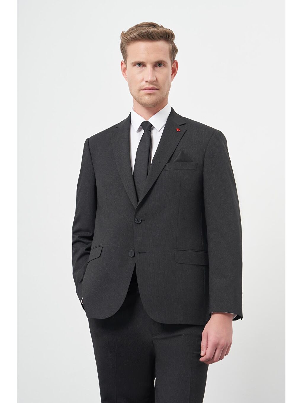 Siyah Mono Yaka 4 Drop Comfort Fit Classic Takım Elbise 1001245168-2